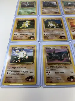 Pokemon WOTC Gym Challenge Brock Gym Leader Card Lot Of 20 NM/LP Vintage - Image 3
