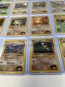 Pokemon WOTC Gym Challenge Brock Gym Leader Card Lot Of 20 NM/LP Vintage - Image 4