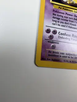 Pokemon TCG Alakazam Holo Rare Card 1/102 Base Set - Image 2