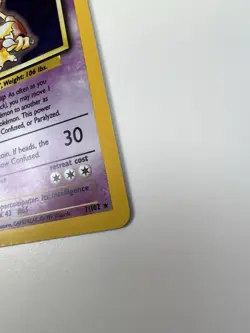 Pokemon TCG Alakazam Holo Rare Card 1/102 Base Set - Image 3