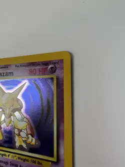 Pokemon TCG Alakazam Holo Rare Card 1/102 Base Set - Image 4