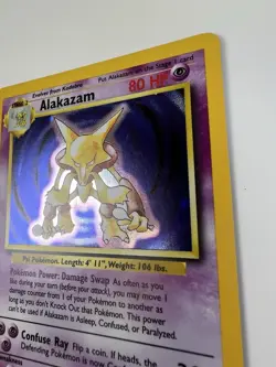 Pokemon TCG Alakazam Holo Rare Card 1/102 Base Set - Image 5