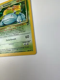 Pokemon TCG Venusaur Holo Rare Card 18/130 Base Set 2 LP - Image 3
