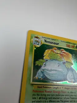 Pokemon TCG Venusaur Holo Rare Card 18/130 Base Set 2 LP - Image 5