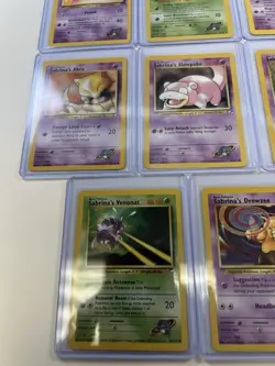 Pokemon WOTC Gym Challenge Sabrina Gym Leader Card Lot Of 15 NM/LP Vintage - Image 5