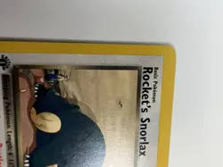 Rocket's Snorlax 1st Edition 33/132 Non Holo Gym Heroes Pokemon WOTC 2000 NM - Image 5