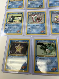 Pokemon WOTC 1st Edition Gym Challenge Misty Gym Leader Card Lot Of 15 LP - Image 2