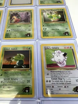 Pokemon WOTC Gym Challenge Erika Gym Leader Card Lot Of 16 NM/LP Vintage - Image 5