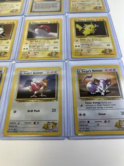 Pokemon WOTC Gym Challenge Lt. Surge Gym Leader Card Lot Of 12 NM/LP Vintage - Image 4