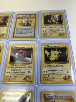 Pokemon WOTC Gym Challenge Lt. Surge Gym Leader Card Lot Of 12 NM/LP Vintage - Image 5