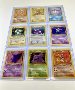 Pokemon TCG Fossil Vintage Non Holo Rare Lot Of 9 Lapras Gengar Ditto Raichu - Image 2