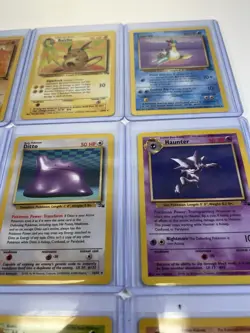 Pokemon TCG Fossil Vintage Non Holo Rare Lot Of 9 Lapras Gengar Ditto Raichu - Image 4