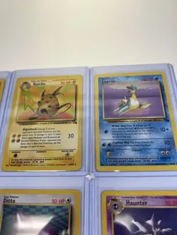 Pokemon TCG Fossil Vintage Non Holo Rare Lot Of 9 Lapras Gengar Ditto Raichu - Image 5