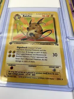 Pokemon TCG 1st Edition Fossil Vintage Non Holo Rare Lot Of 5 Muk Raichu - Image 4