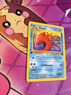Kingler - 38/62 [Fossil] Pokemon TCG - 1st EDITION - Vintage - NM - Image 2