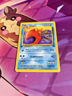 Kingler - 38/62 [Fossil] Pokemon TCG - 1st EDITION - Vintage - NM - Image 3