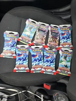 9x Pokemon TCG Paldea Evolved Sleeved Booster Packs - Complete Art Set! - Image 1