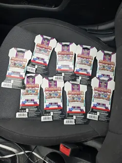 9x Pokemon TCG Paldea Evolved Sleeved Booster Packs - Complete Art Set! - Image 2