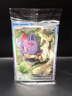 Pokemon N's Zorua 189 Scarlet & Violet Black Star Promo Sealed A - Image 1