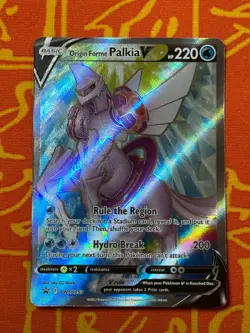 POKEMON TCG ORIGIN FORME PALKIA V SWSH253 FULL ART HOLO NM BLACK STAR PROMO - Image 1