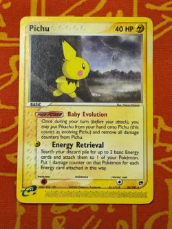 POKEMON TCG PICHU 20/100 NON-HOLO RARE EXCELLENT EX SANDSTORM - Image 1