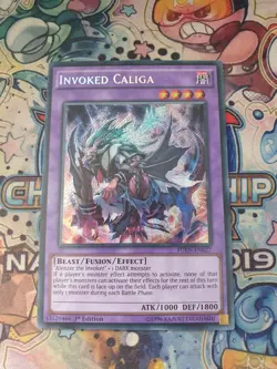 Yu-Gi-Oh! Invoked Caliga FUEN-EN027 1st Edition Secret Rare - Image 1