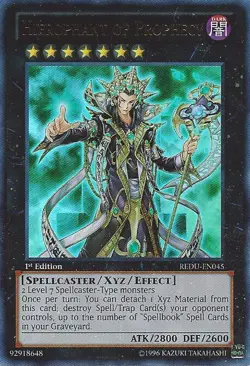 Yugioh! MP Hierophant of Prophecy - REDU-EN045 - Ultra Rare - 1st Edition Modera - Image 1