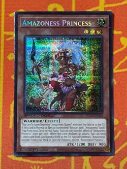 YUGIOH AMAZONESS PRINCESS SECRET RARE SBC2-ENH09 SPEED DUEL US IMPORT - Image 1