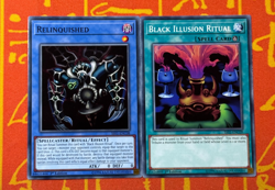 YUGIOH RELINQUISHED + BLACK ILLUSION RITUAL COMMON 1ST NM SS01-ENC08/C09 - Image 1
