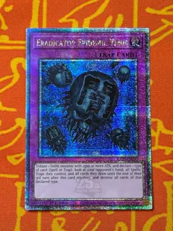 YUGIOH ERADICATOR EPIDEMIC VIRUS QUARTER CENTURY SECRET RARE RA03-EN183 - Image 1