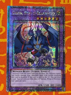 YUGIOH GARURA, WINGS OF RESONANT LIFE QUARTER CENTURY SECRET RARE NM RA02-EN024 - Image 1