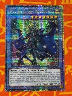 YUGIOH ILLUSION OF CHAOS QUARTER CENTURY SECRET RARE NM RA02-EN020 - Image 1