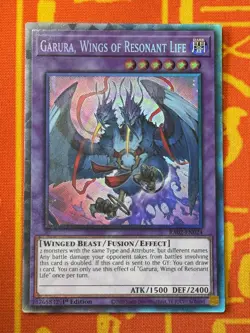 YUGIOH GARURA, WINGS OF RESONANT LIFE COLLECTORS RARE NM RA02-EN024 - Image 1