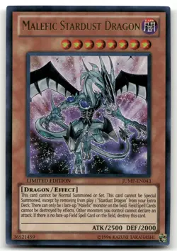 Malefic Stardust Dragon JUMP-EN043 | Ultra Rare Limited Edition | NM | Yugioh - Image 1