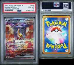 PSA 10 Pokemon Card Raging Bolt ex 095/071 SAR SV5K Wild Force HOLO Japanese - Image 3