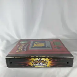 Vintage Pokemon 2" 3 Ring Binder Pikachu And Meowth Card Binder Holder 1999 - Image 2