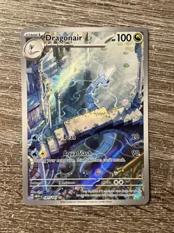 Pokemon TCG Dragonair Scarlet & Violet Holo Illustration Card 181/165 Near Mint! - Image 1