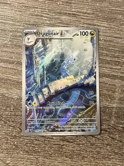 Pokemon TCG Dragonair Scarlet & Violet Holo Illustration Card 181/165 Near Mint! - Image 2