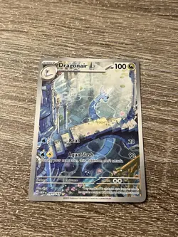 Pokemon TCG Dragonair Scarlet & Violet Holo Illustration Card 181/165 Near Mint! - Image 3