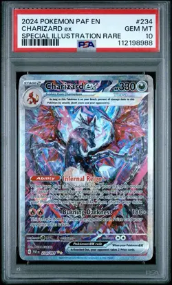 PSA 10 Charizard ex 234/091 SIR Paldean Fates Special Illustration Pokemon Card - Image 1