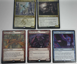 Mtg lot 5 cards Dragons - Image 1