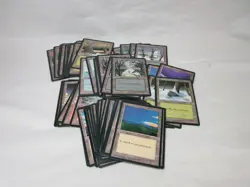 BASIC LANDS ICE AGE 80 CARD LOT MTG ISLAND FOREST MOUNTAIN PLAINS SWAMP #619 - Image 3