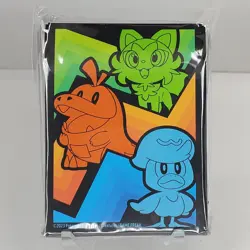 Pokemon TCG 2023 Paldea Evolved ETB Card Sleeves 65ct. Sprigatito Fuecoco Quaxly - Image 1