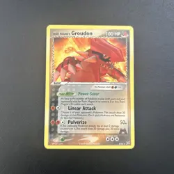 Team Magma's Groudon 9/95 Team Magma vs Team Aqua Pokemon Card Regular Rare LP - Image 1