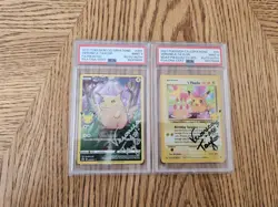 Pokemon Celebrations Pikachu Veronica Taylor Signed Card PSA Autograph Lot Of 2 - Image 1