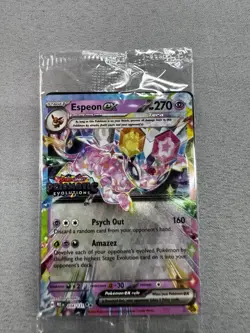Pokemon TCG Espeon EX Prismatic Evolutions Promo Card 034/131 Stamped Sealed - Image 1