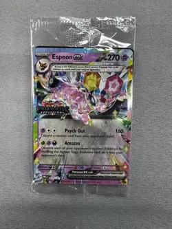 Pokemon TCG Espeon EX Prismatic Evolutions Promo Card 034/131 Stamped Sealed - Image 2