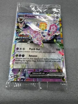 Pokemon TCG Espeon EX Prismatic Evolutions Promo Card 034/131 Stamped Sealed - Image 4