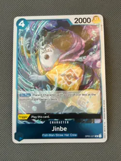 Jinbe OP01-071 PRE ERRATA FOIL Romance Dawn - One Piece Card Game English - Image 1