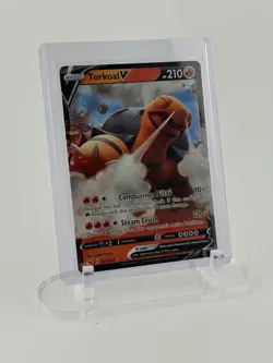 Torkoal v 024/202SWSH01 Sword & Shield Holo Card Near Mint Condition Pokemon TCG - Image 1